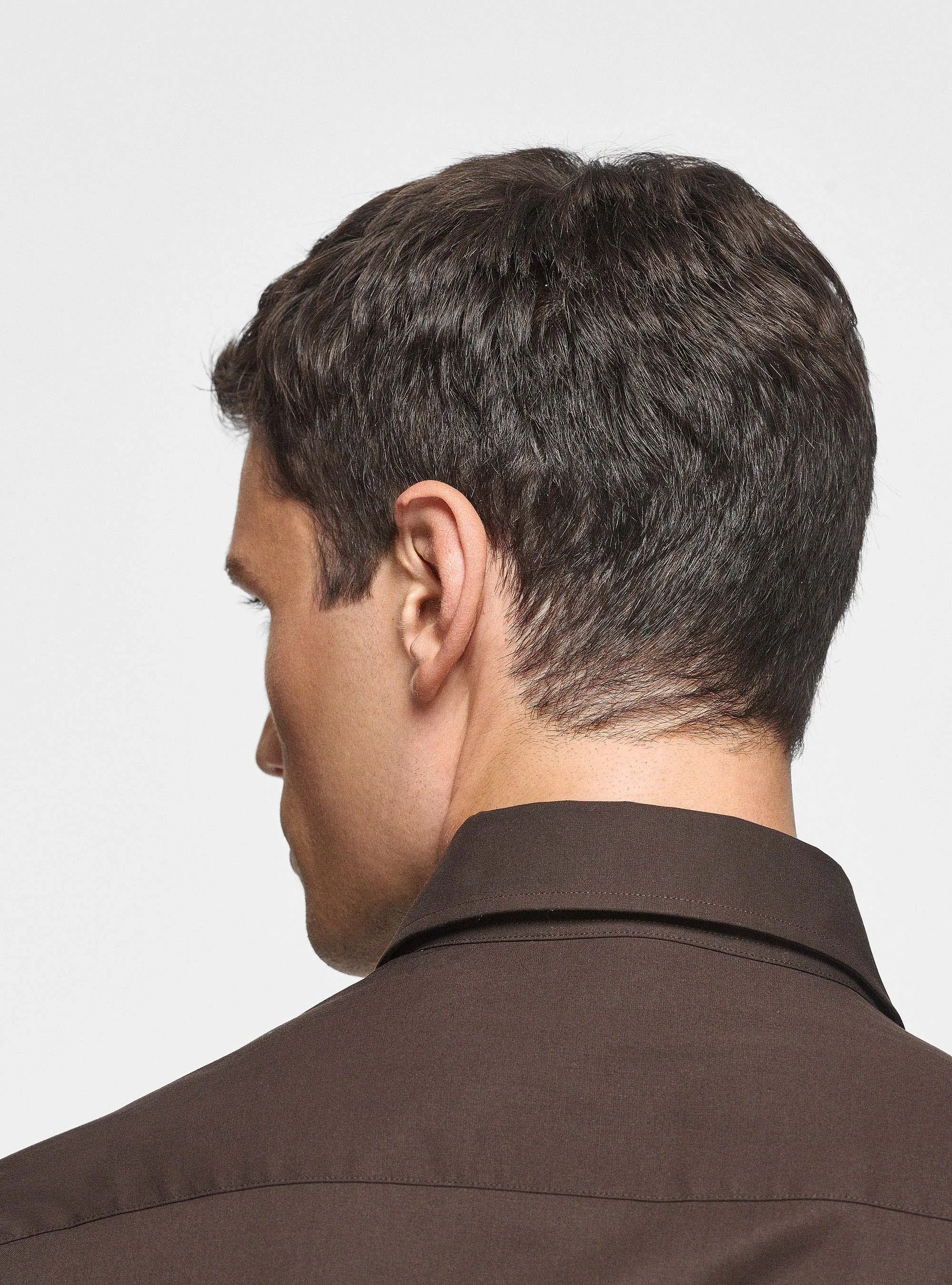 Camisa de popelina elástica