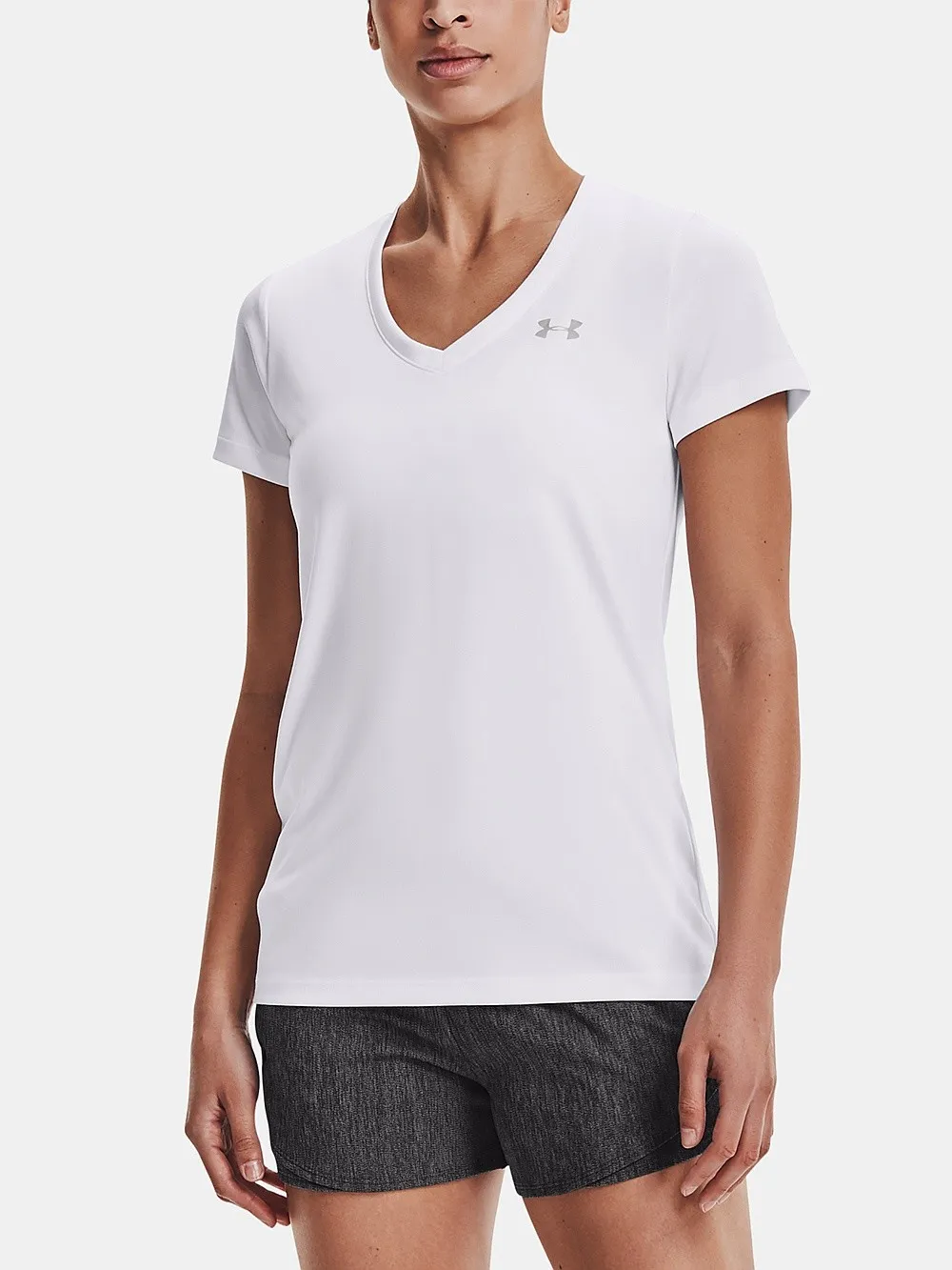camisa Under Armour Tech SSV Solid - White - women´s