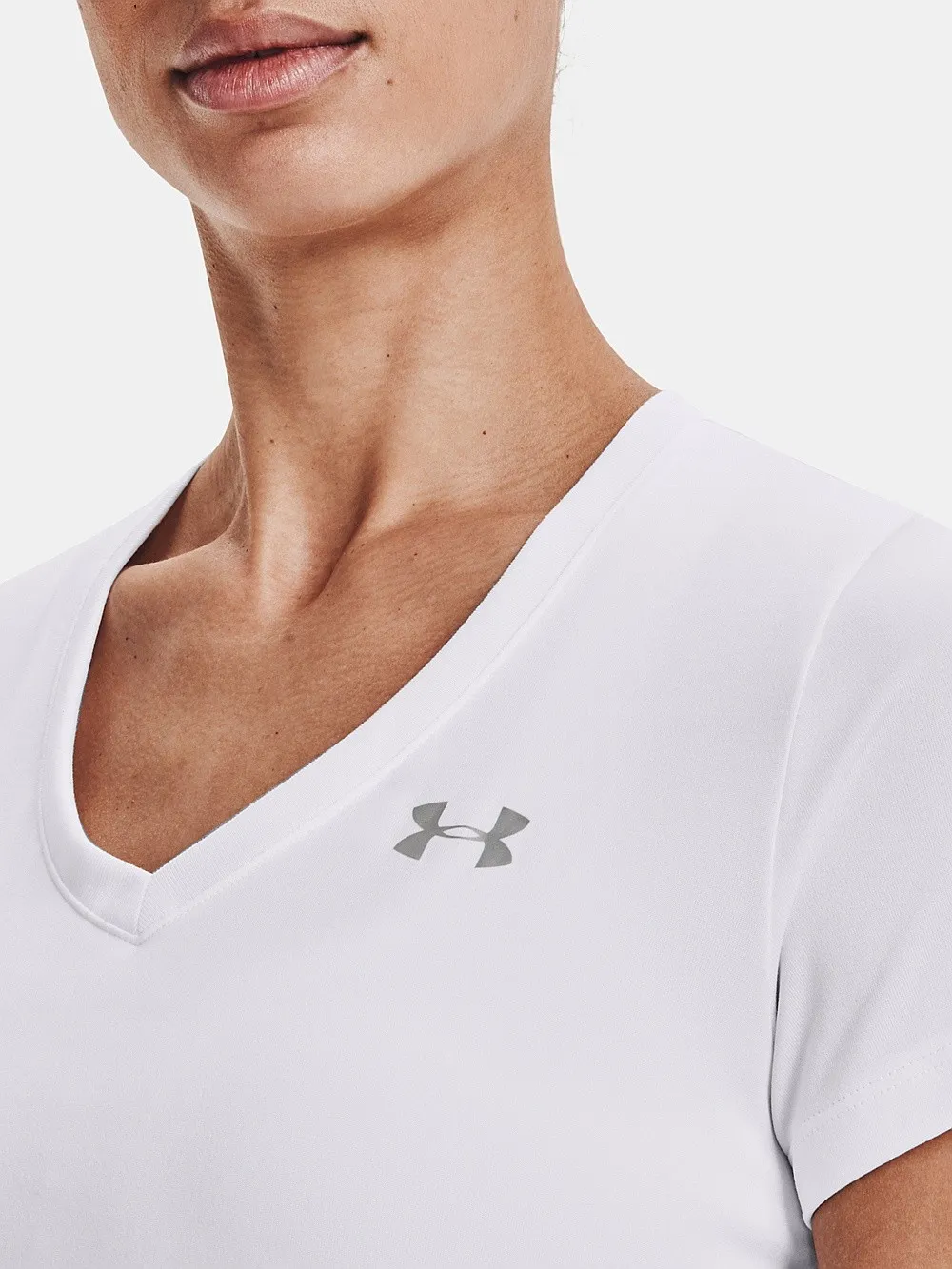 camisa Under Armour Tech SSV Solid - White - women´s