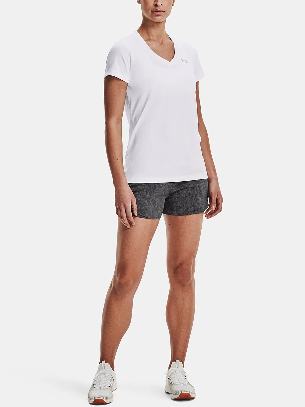 camisa Under Armour Tech SSV Solid - White - women´s