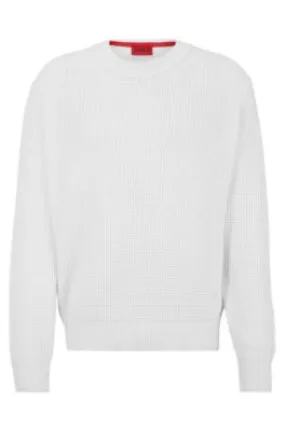 Jersey relaxed fit de punto con cuello redondo