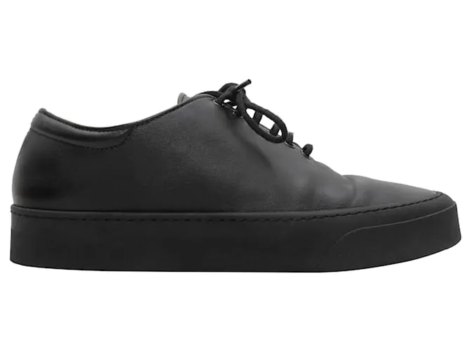 Zapatillas bajas de cuero The Row Marie H negras Talla 37 Negro 