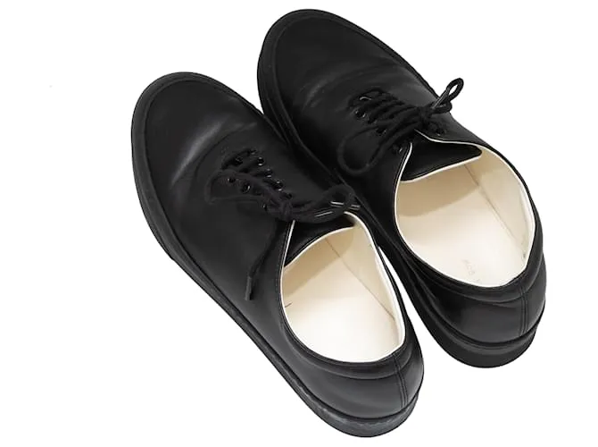Zapatillas bajas de cuero The Row Marie H negras Talla 37 Negro 
