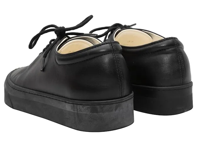 Zapatillas bajas de cuero The Row Marie H negras Talla 37 Negro 